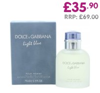 Dolce & Gabbana Light Blue Eau de Toilette 75ml Spray - £40.55 RRP:£62.00 4055 RRP: 62.00 v 